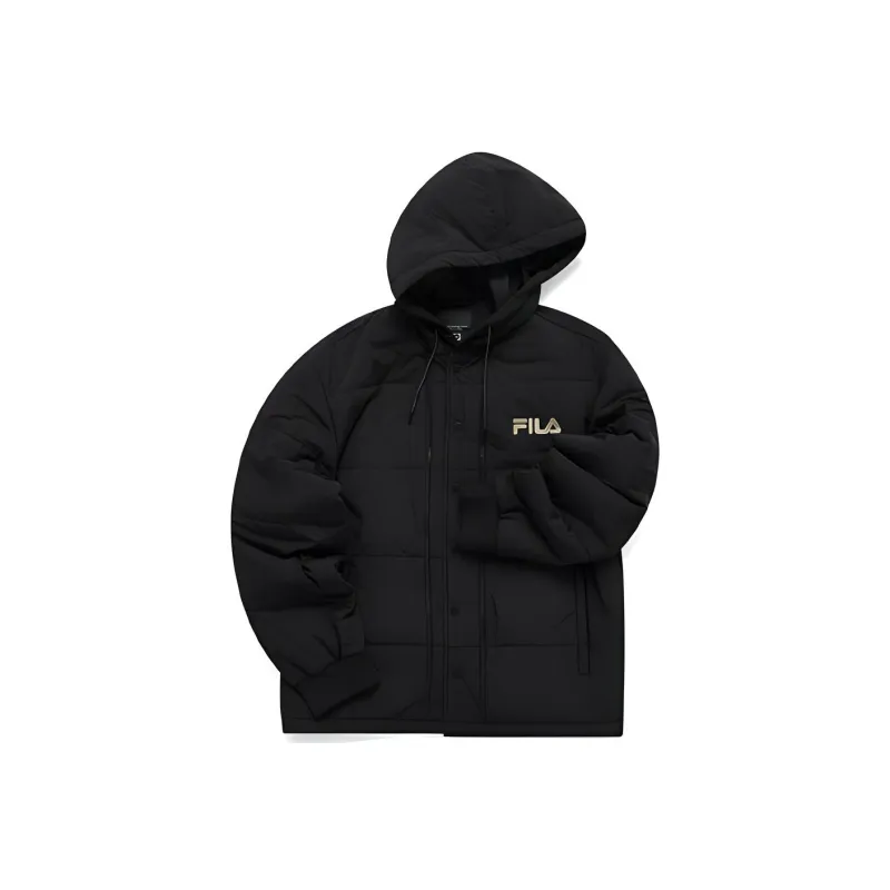 FILA FUSION Puffer Jackets Men Black-2