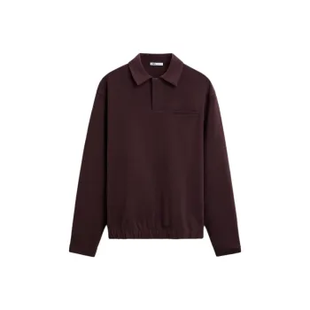 ZARA Polo Shirt Men's Eggplant Purple