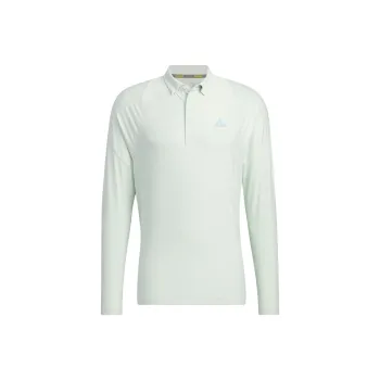 Adidas Polo Shirt Men's Linen Green