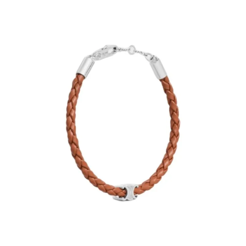CELINE Brass Bracelets Unisex Brown-1