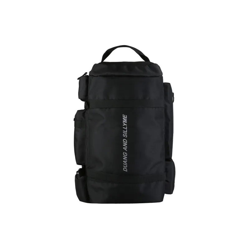 Yalu Nylon Travel Bag Backpack Unisex Light Gray/Dark Gray/Black/Red-8