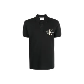 CALVIN KLEIN Polo Shirt Men's Black