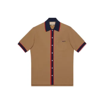 GUCCI Polo Shirts Men Camel
