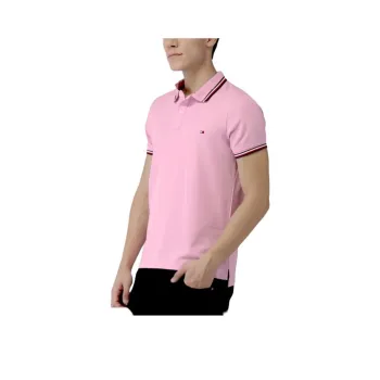Tommy Hilfiger SS24 Polo Shirt Men's Pink