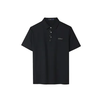 HLA Polo Shirt Men's Black Pattern B5