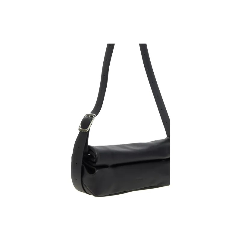 JIL SANDER Polyvinyl Chloride Shoulder Bag Trumpets Women's Black-3