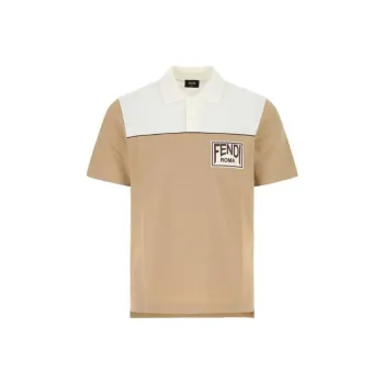 FENDI Polo Shirts Men Brown