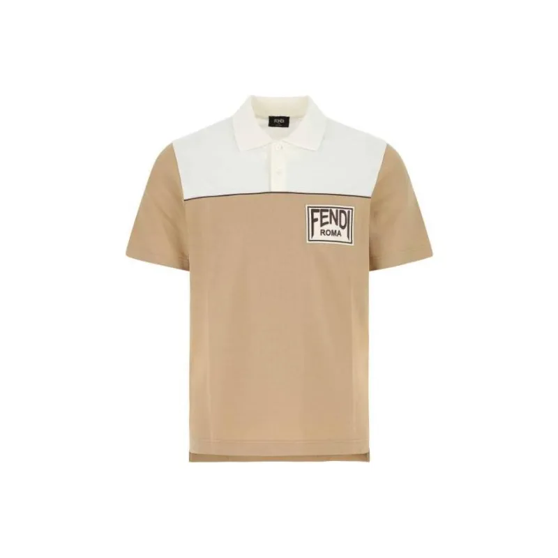 FENDI Polo Shirts Men Brown-0