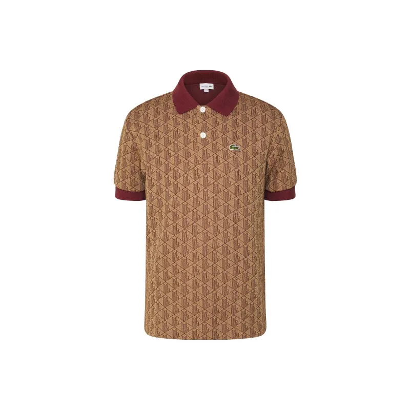 LACOSTE Polo Shirts Men Brown-0