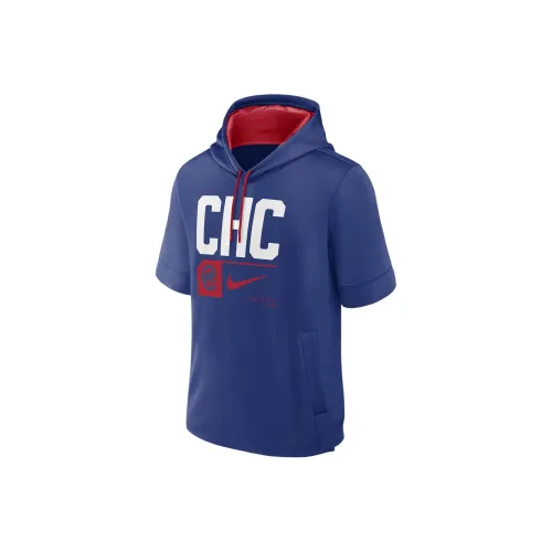 Nike x MLB Collaboration Chicago Cubs Tri Code Lockup Sweatshirt Men's Royal Blue