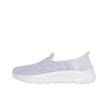 Skechers Go Walk Fle Low Top Casual Shoes Women's Light Purple