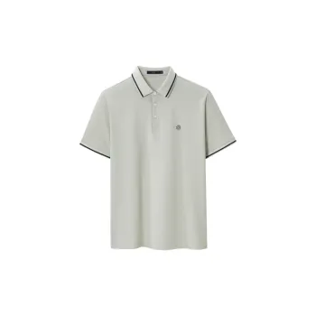 HLA Polo Shirts Men Light Green 8C