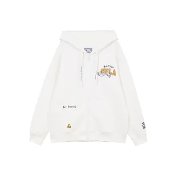 JACK JONES· x NBA JACK & JONES NBA Co brand Sweatshirt Unisex Milk White