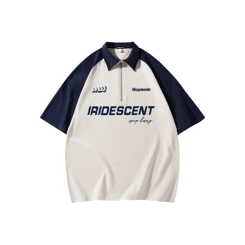 Magmode Polo Shirt Unisex Taupe Black-12