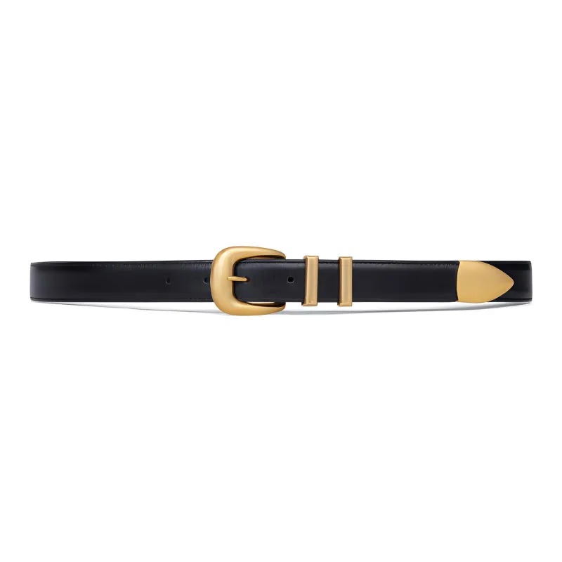 CELINE Medium Western Belt In Taurillon Leather-1