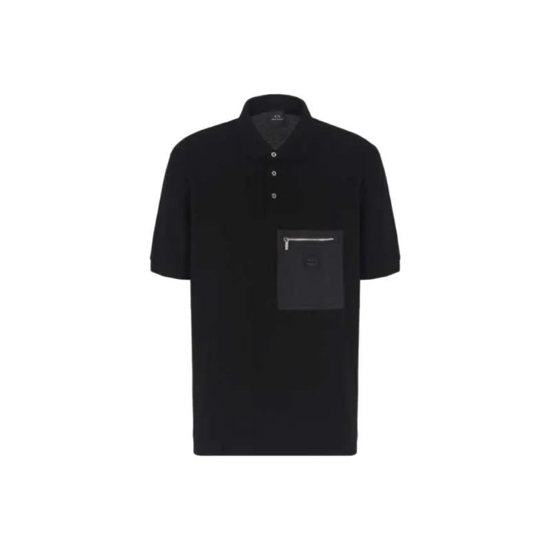 ARMANI EXCHANGEAE FW24 Polo Shirt Men's Black-0