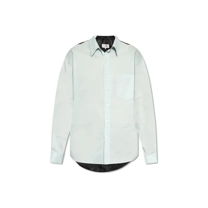 MM6 Maison Margiela Logo Embroidered Shirt-0