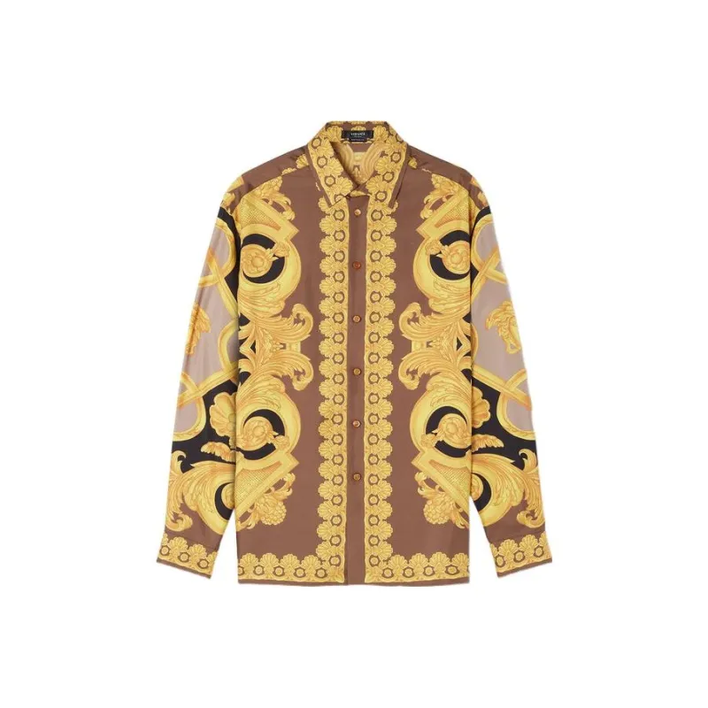 VERSACE Shirts Men Gold-0