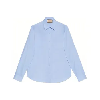 GUCCI Logo Embroidered Buttoned Shirt