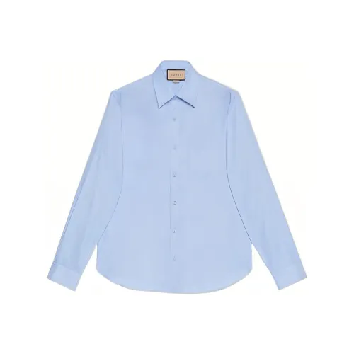 GUCCI Logo Embroidered Buttoned Shirt
