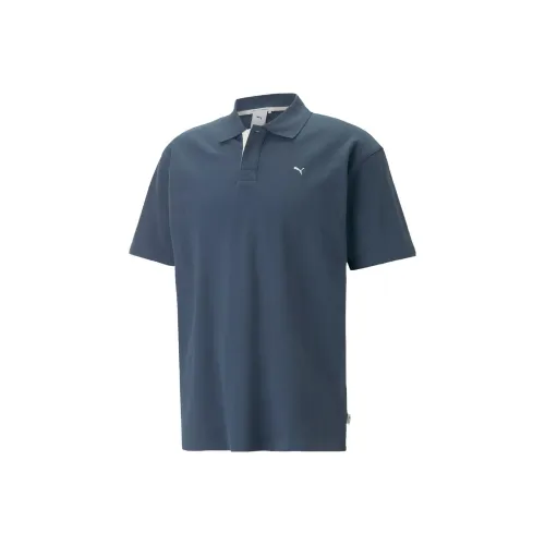 PUMA Polo Shirts Unisex Midnight Blue