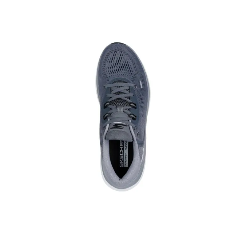 Skechers GO RUN PURE 4 Anti Slip Wear Resistant Low Top Running Shoes Men's Charcoal Gray-3