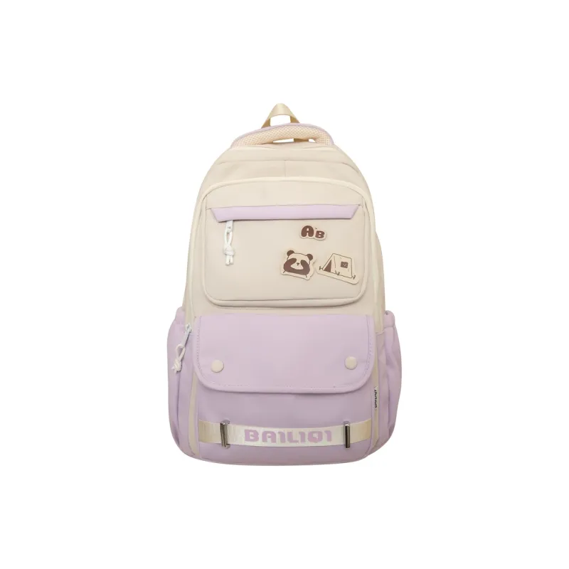 Alcohol Dragon Nylon Backpack Women's Multicolor-9