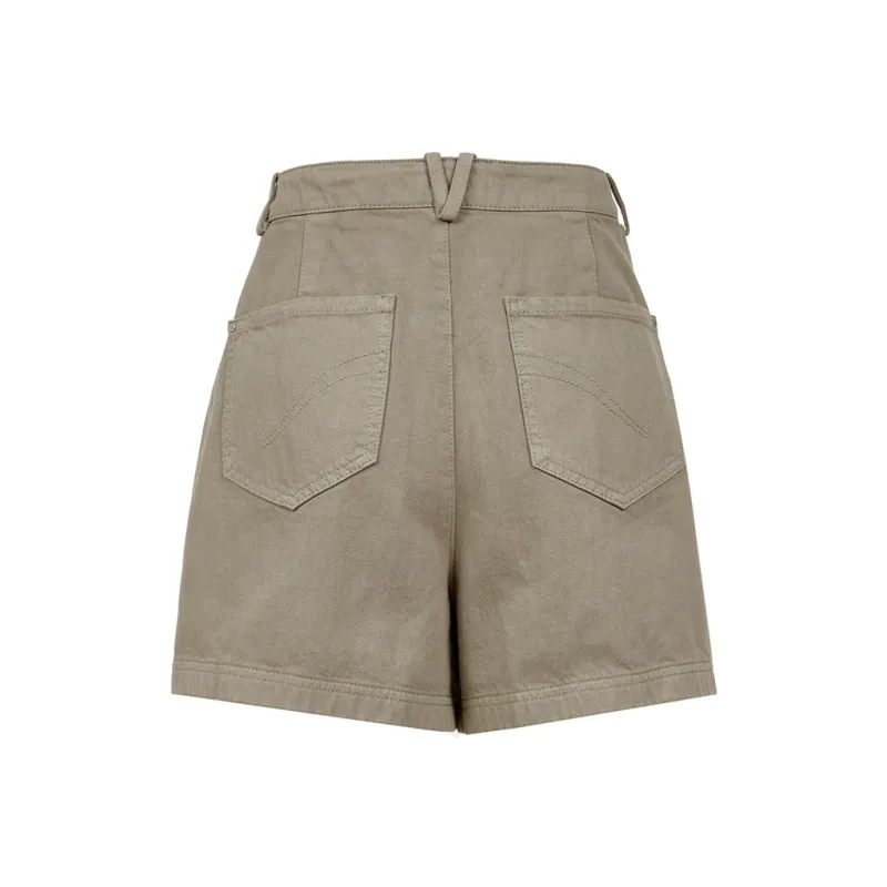 ONLY Denim Shorts Women's E05 Sage Green-1