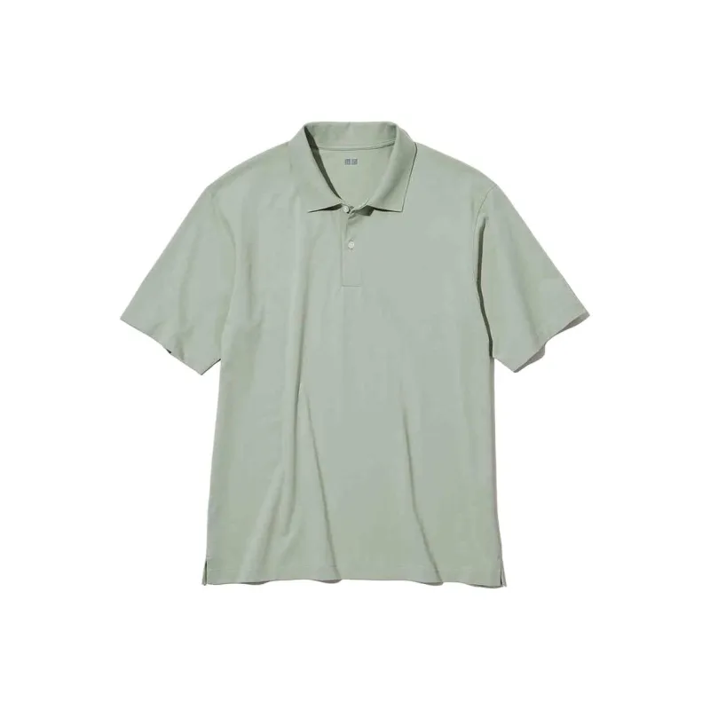 UNIQLO UNIQLO AIRism Mesh Series Polo Shirt Unisex Verdant Green-0