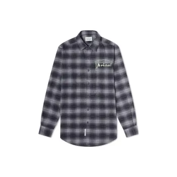 Aries Check Patterned Button Up Shirt