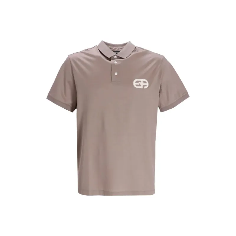 EMPORIO ARMANI Logo patch Button fastening Polo Shirt-0