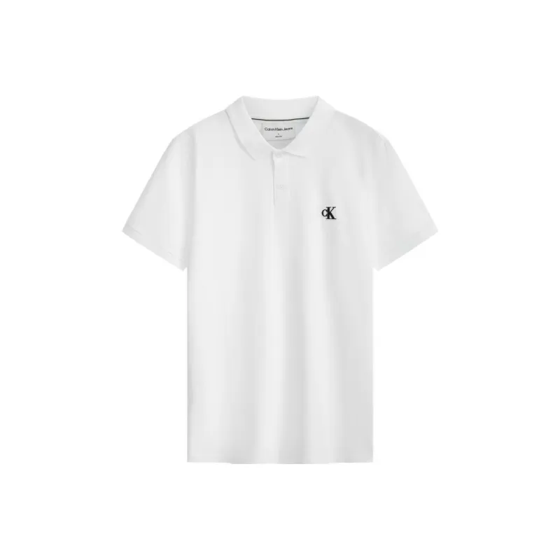 CK/Calvin Klein Polo Shirt Men's Moon White-0