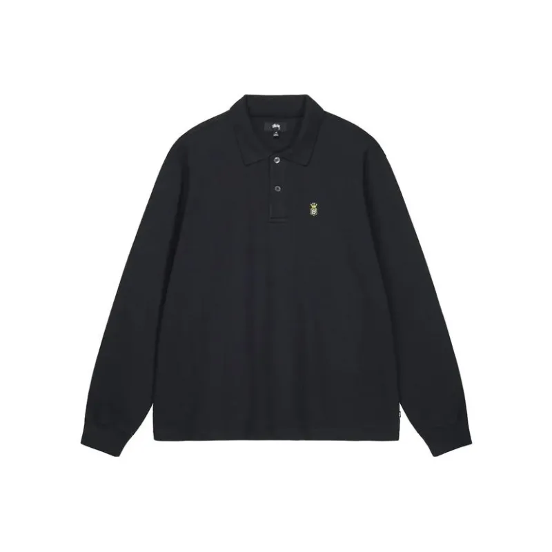 Stussy Long Sleeve Rib Polo-0