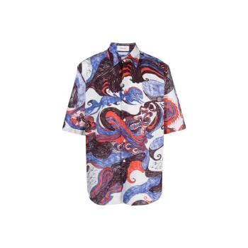 Lemaire Angkasapura Graphic print Shirt