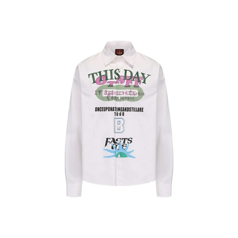 BLACK8MOB AW24 Shirt Unisex White-0