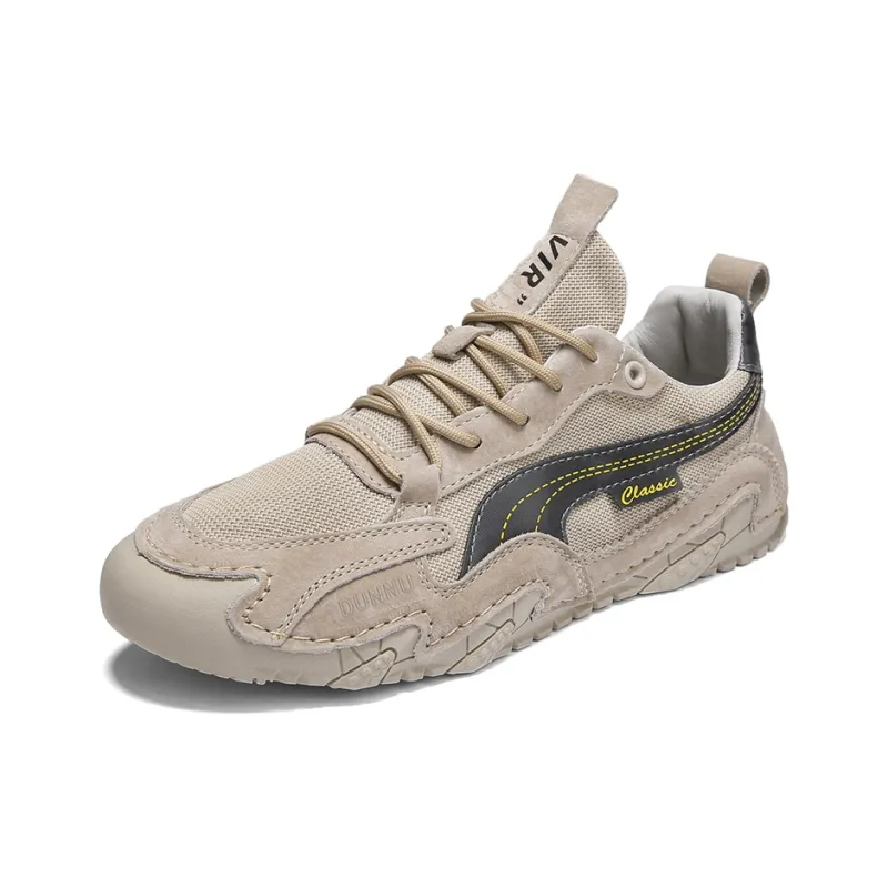Dunnu Abrasion Resistant Cushioning Height Increasing Low Top Casual Shoes Men's-1