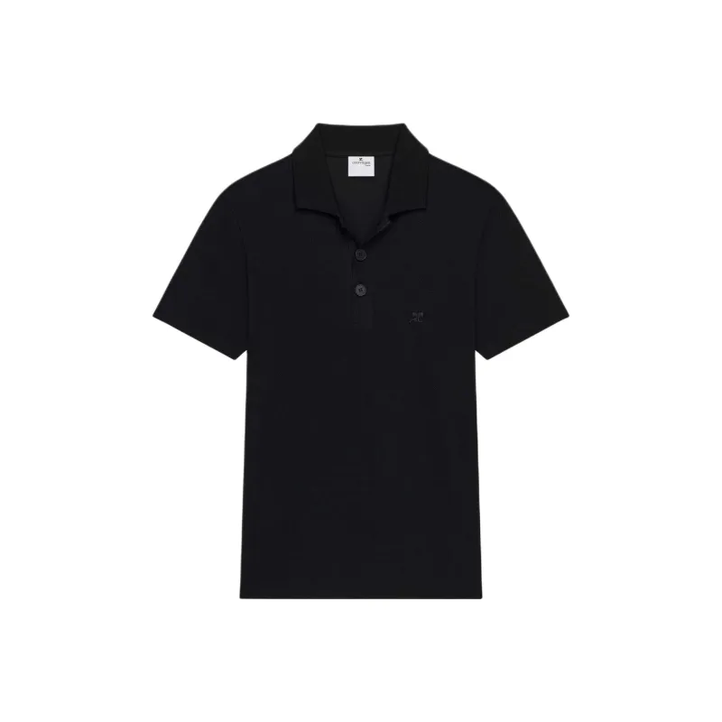 COURREGES Piqué Polo Shirt-0