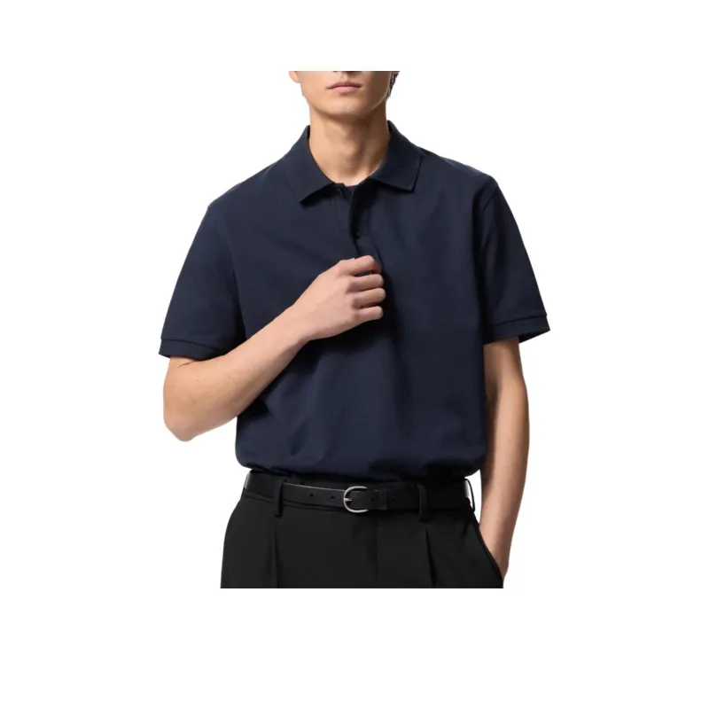 UNIQLO Polo Shirt Unisex Navy Blue-0
