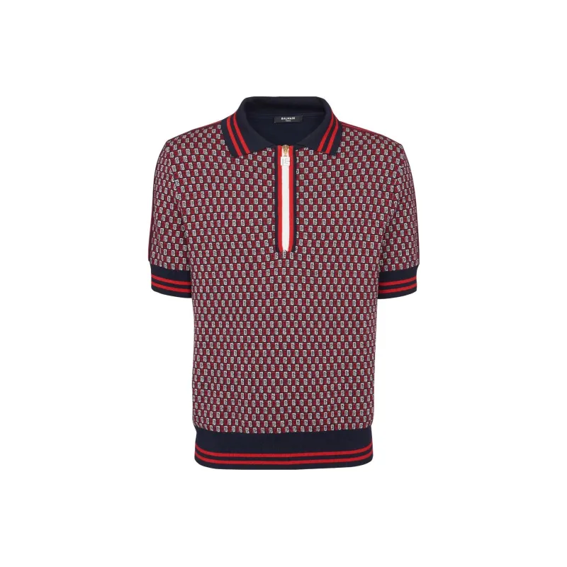 BALMAIN Polo Shirts Men Red-0