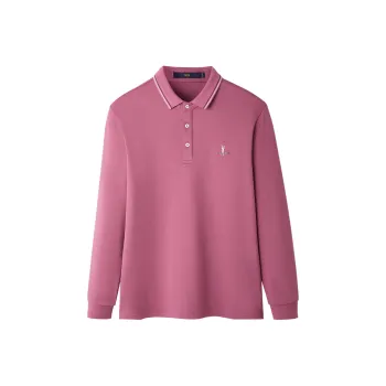 HLA Co authored Series By Artists Polo Shirts Men Rose Red 04