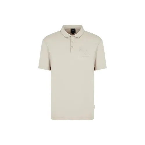 ARMANI EXCHANGE Polo Shirts Men Gray Green