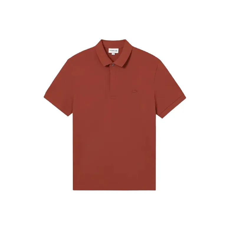 LACOSTE SS25 Polo Shirt Men's Deep Red-0