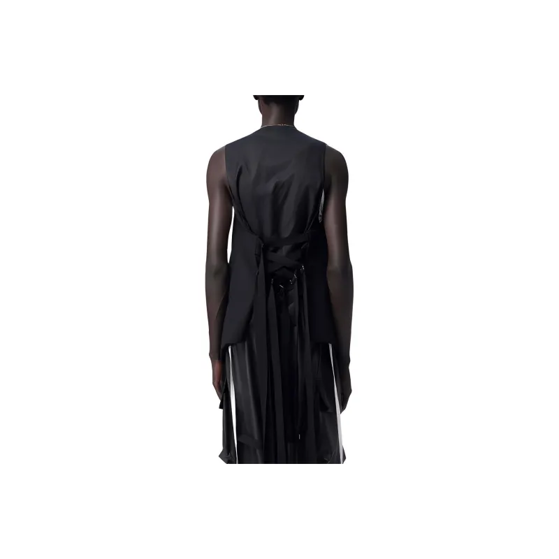 Ann Demeulemeester Ludwig Fluid Waistcoat Vest Men's Black-1
