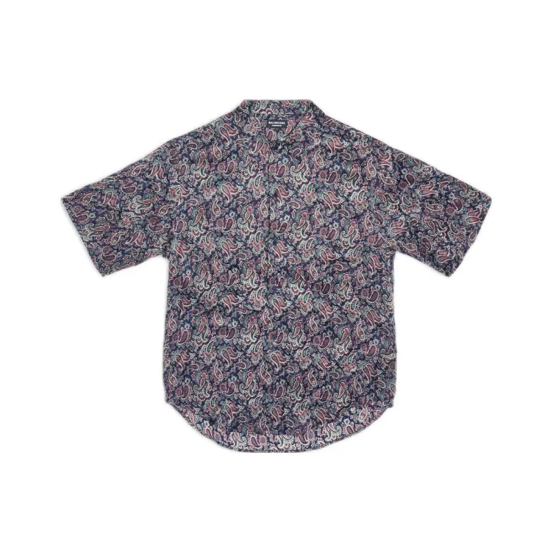 Balenciaga Shirts Men Dark Blue-0