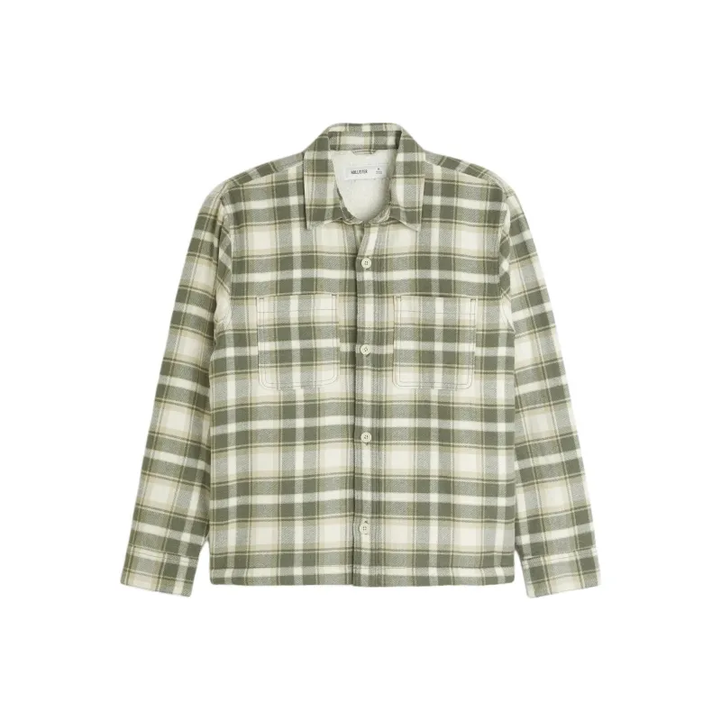 Hollister Shirt Men's Yellow Green-0