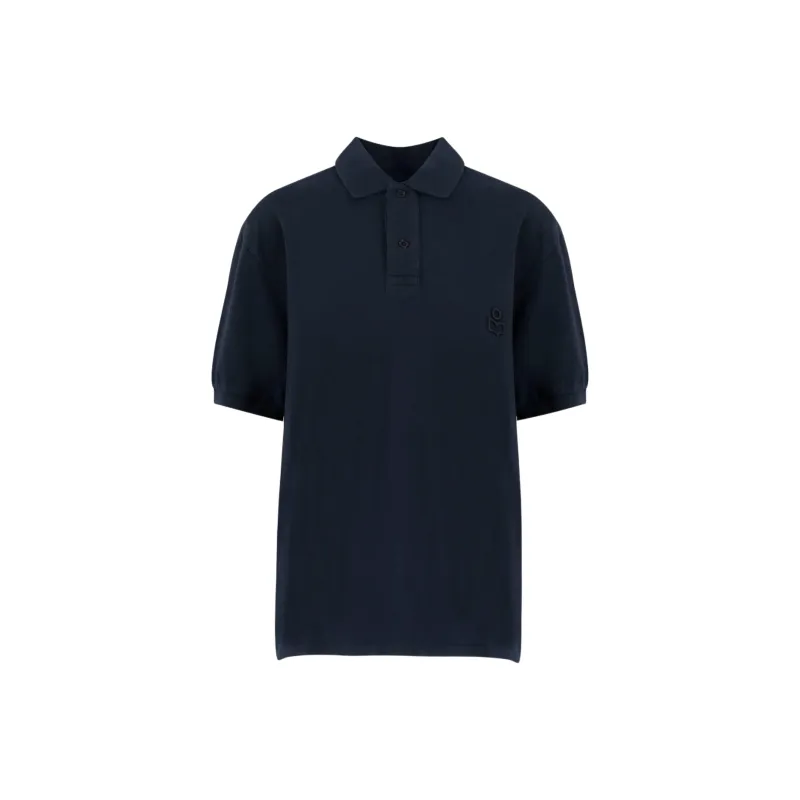 ISABEL MARANT Afko Logo Embroidered Polo Shirt-0