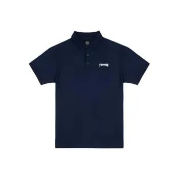 Thrasher FW24 Polo Shirt Unisex Marine Blue