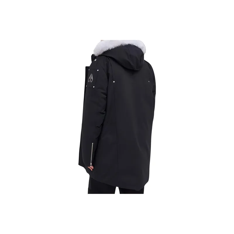 Moose Knuckles Zip-Up Logo Plaque Hooded Parka-3