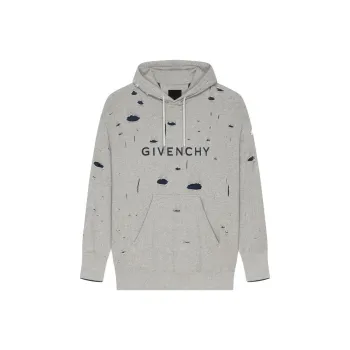 Givenchy Destroyed Fleece Oversized Hoodie