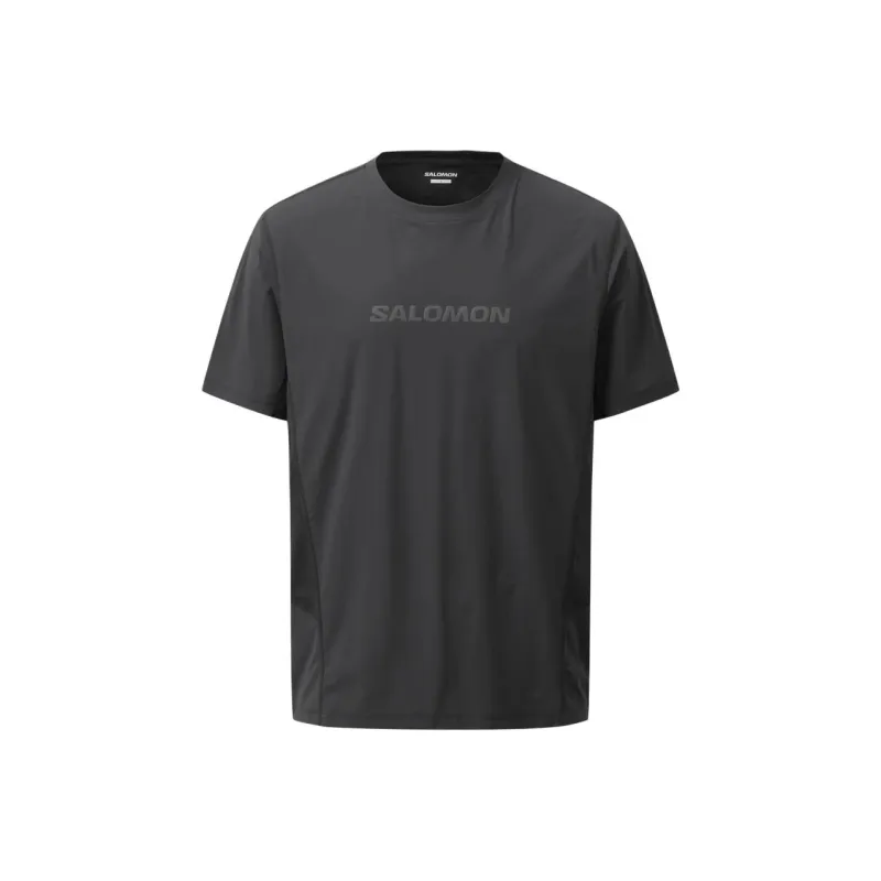 SALOMON T Shirt Men's Black Charcoal-0
